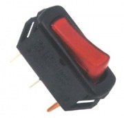  STV 03 one-circuit two-position toggle switch, 31x11mm, red